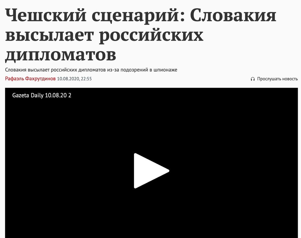 Poľské titulky o vyhostení ruských diplomatov na Slovensku