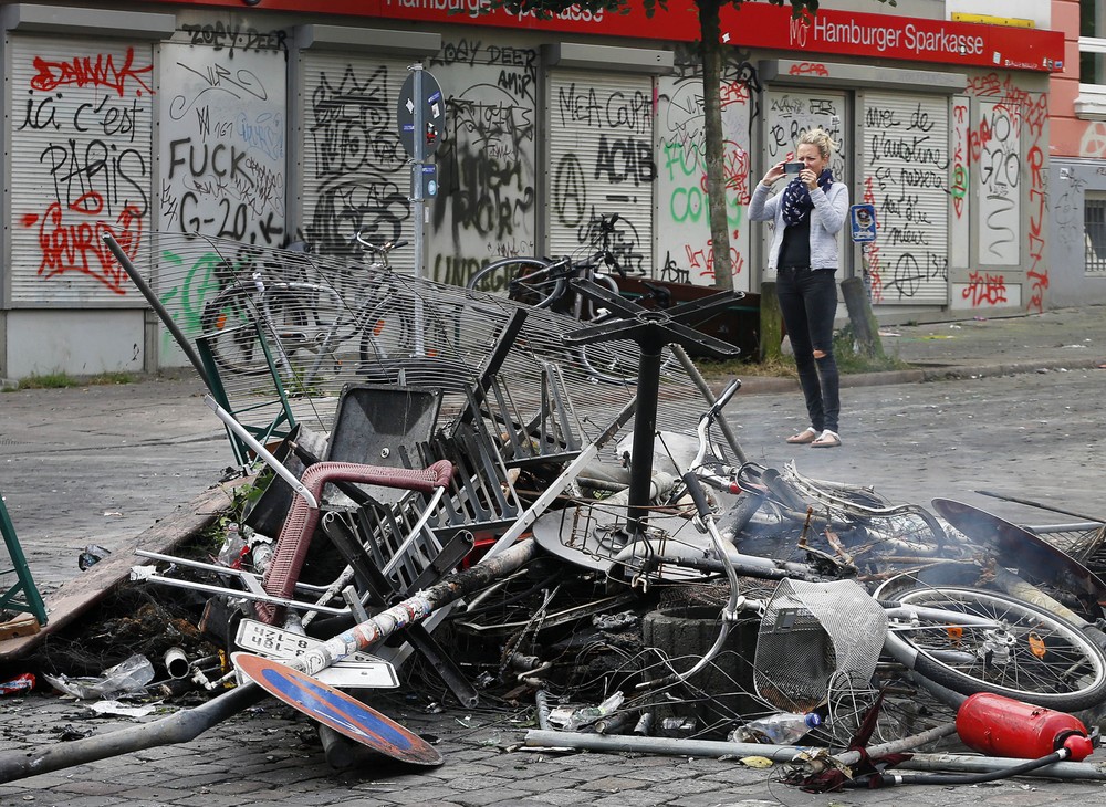 Veľké protesty v Hamburgu počas samitu G20