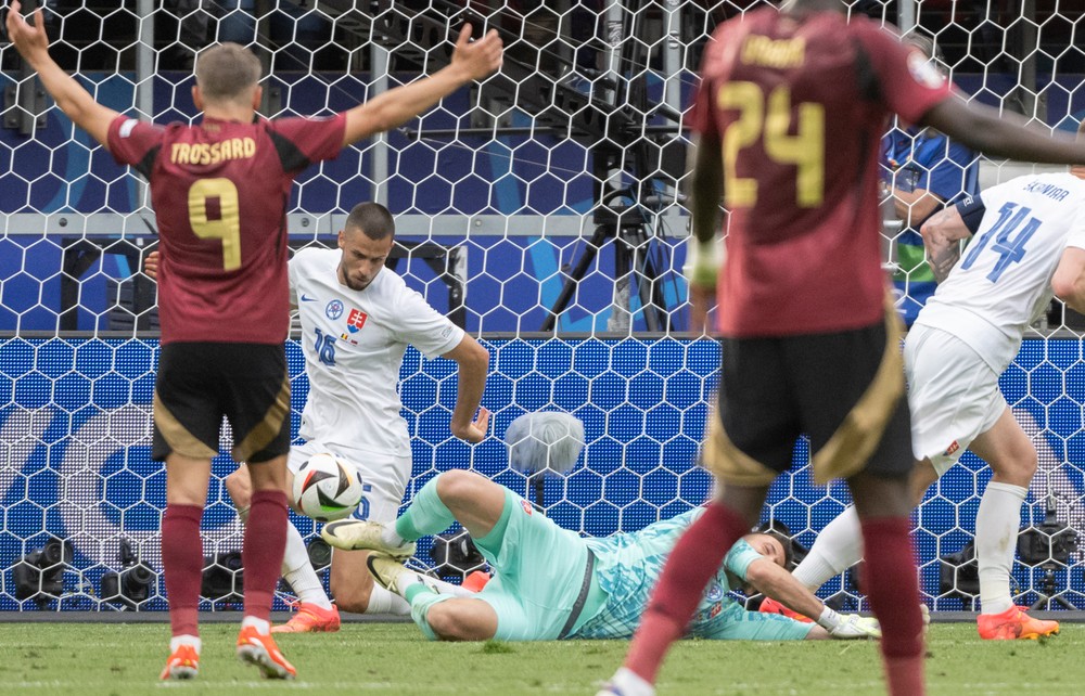 ME vo futbale: Slovensko - Belgicko