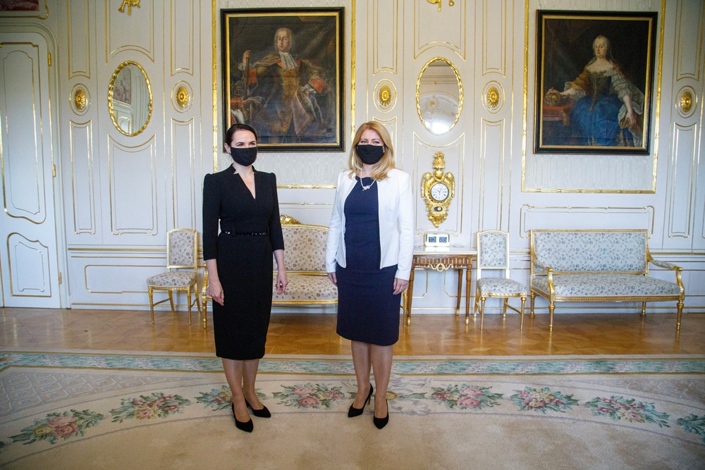 Cichanovská na Slovensku