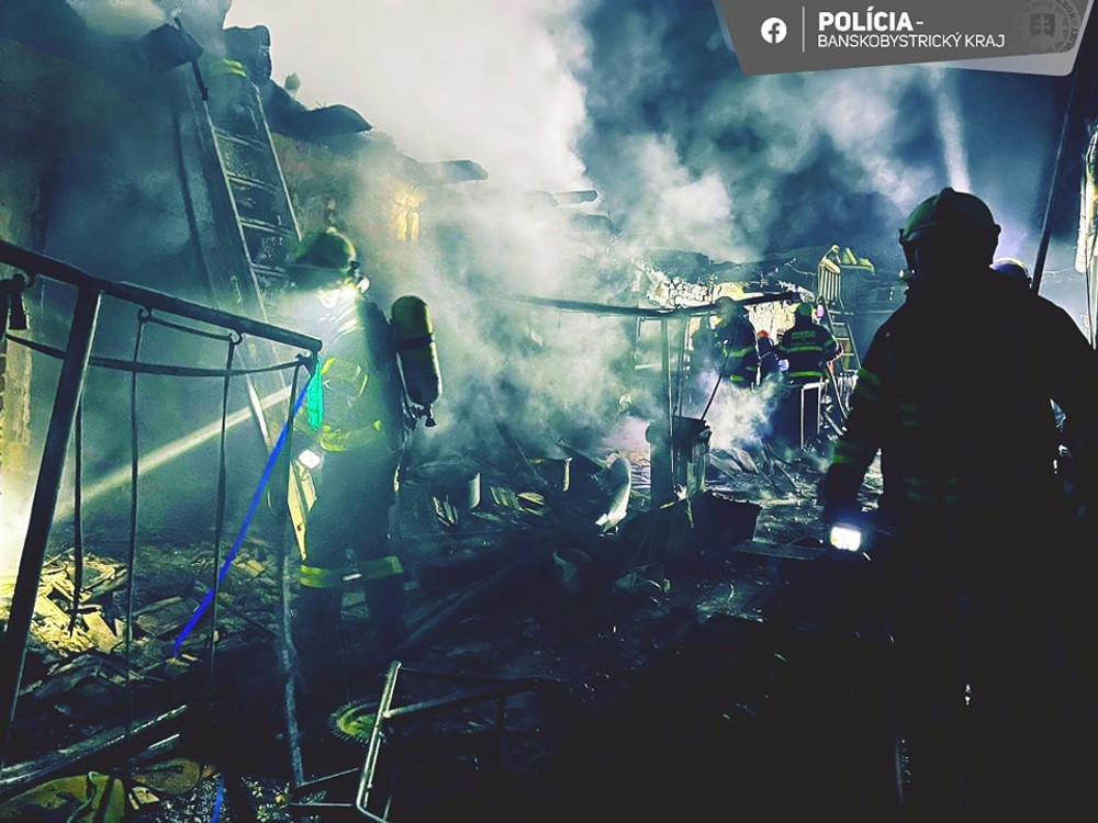 Požiar rodinného domu v Sudinciach