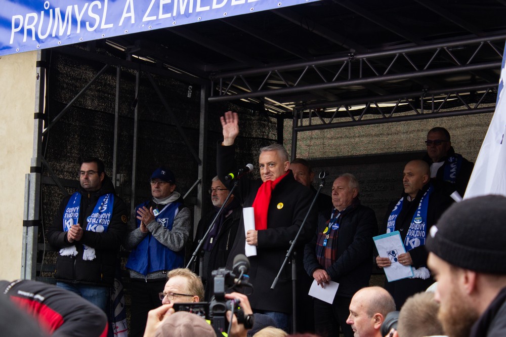 protest štrajk odbory Česko Praha (2)
