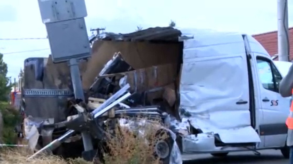 Nehoda vlak dodávka