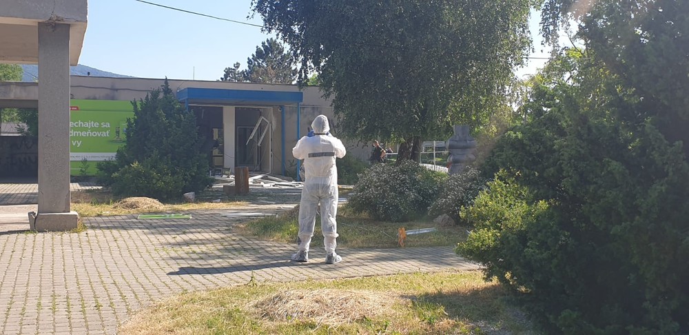 Výbuch bankomatu v Turni nad Bodvou