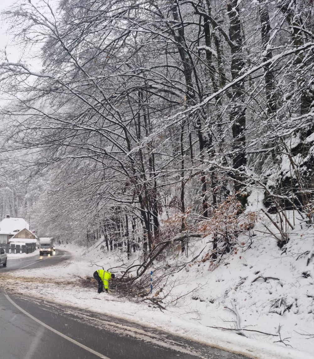 Sneženie na strednom Slovensku
