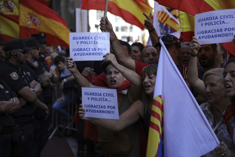 Veľké demonštrácie v Barcelone