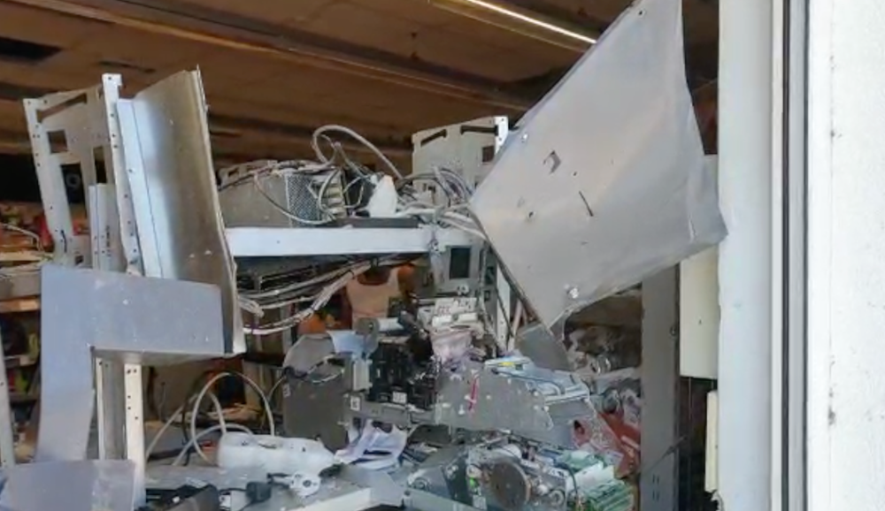 Výbuch bankomatu v obci Tomášov