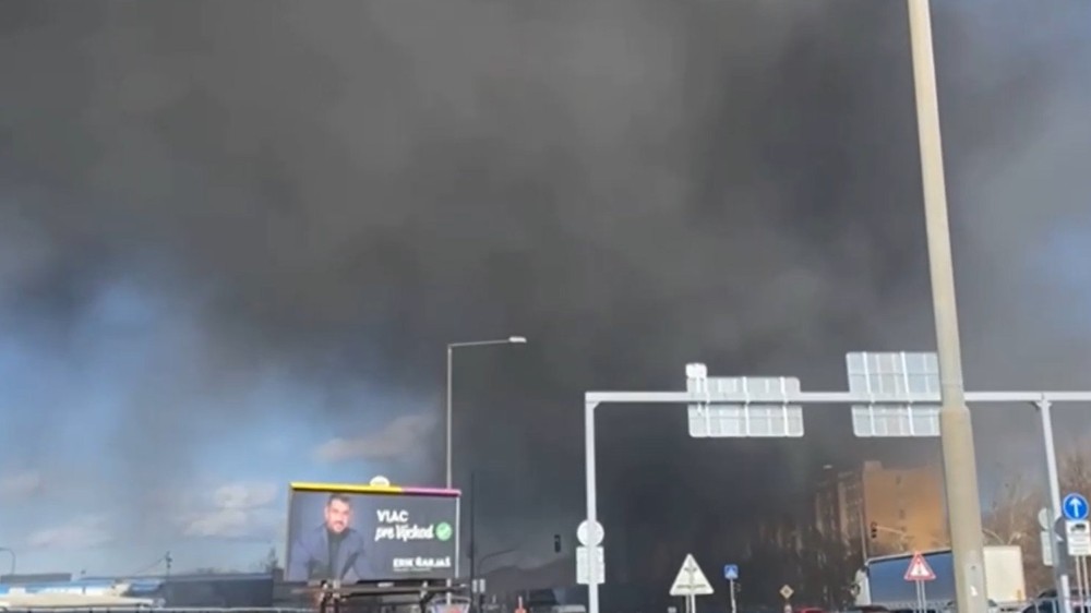 Požiar v areáli Košice 