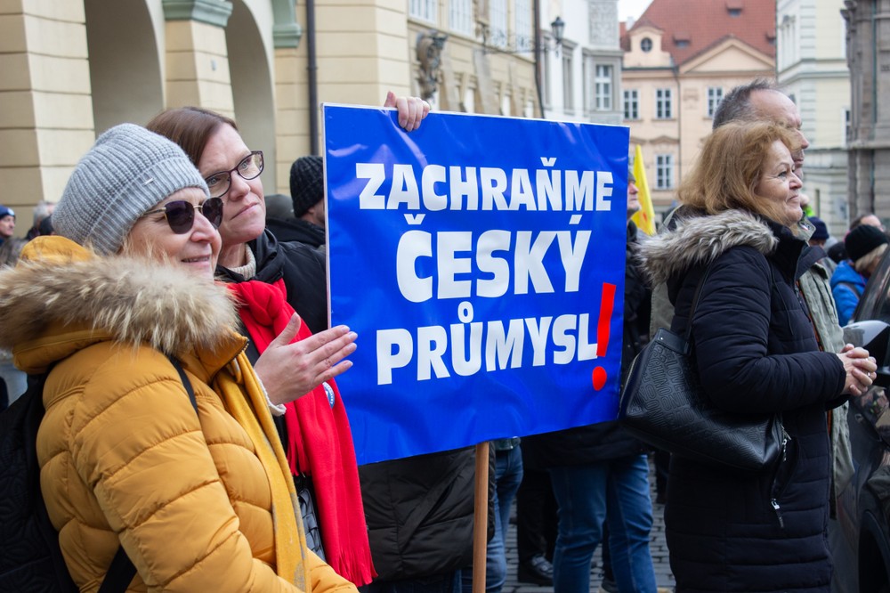 protest štrajk odbory Česko Praha (4)