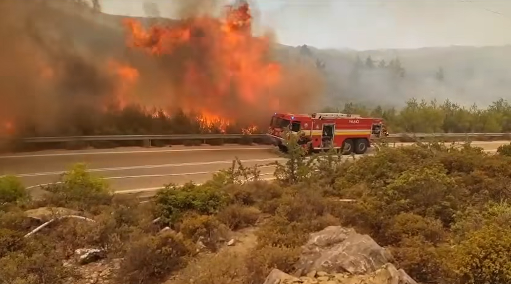 Požiar Grécko Rodos