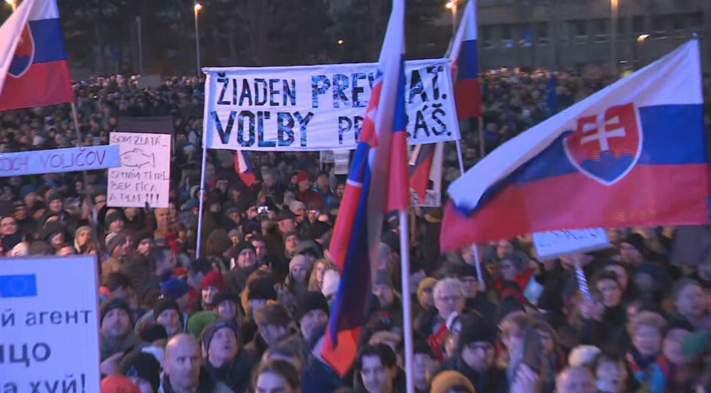 Protest Slovensko je Európa v Bratislave
