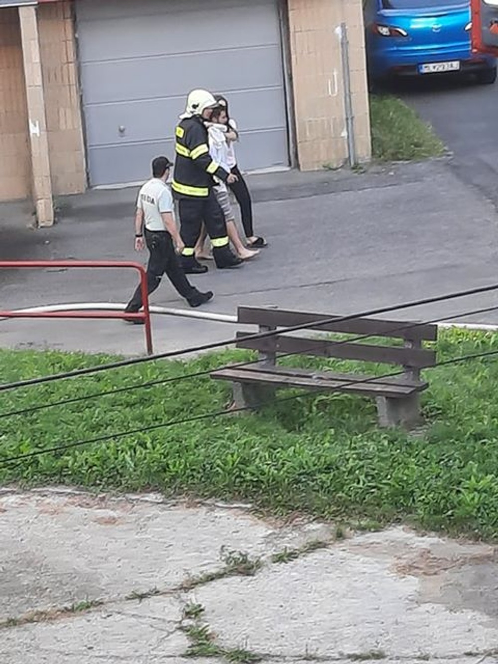 Požiar paneláku v Medzilaborciach