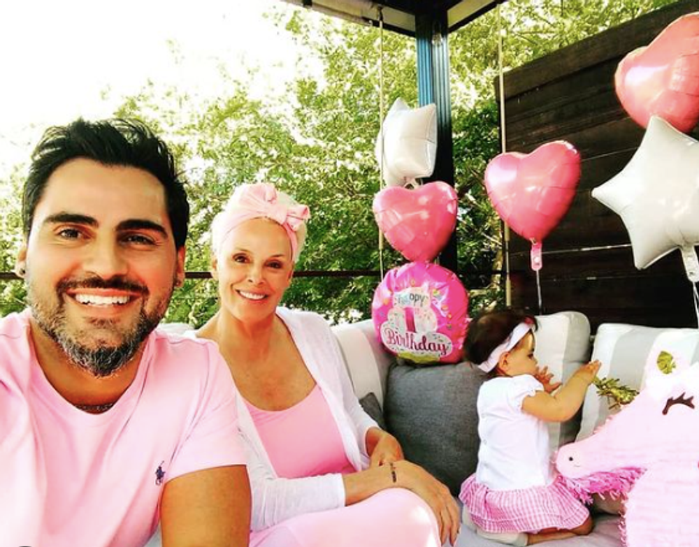 Briggite Nielsen s rodinou