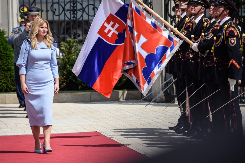 Zuzana Čaputová sa predstavila čestnej stráži 