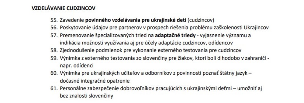 13. cudzinci školstvo zakony