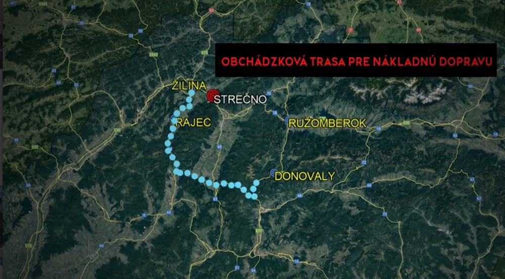 obchadzkova trasa pre nakladnu dopravu