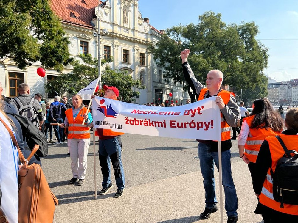 Odborový zväz KOVO protest
