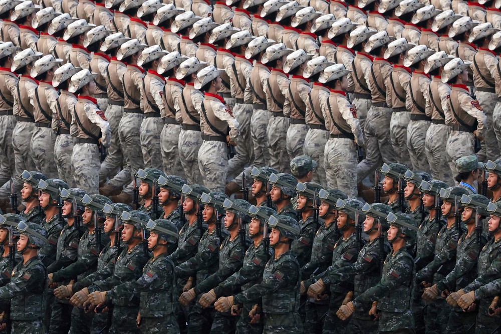 Vojenská prehliadka v Číne