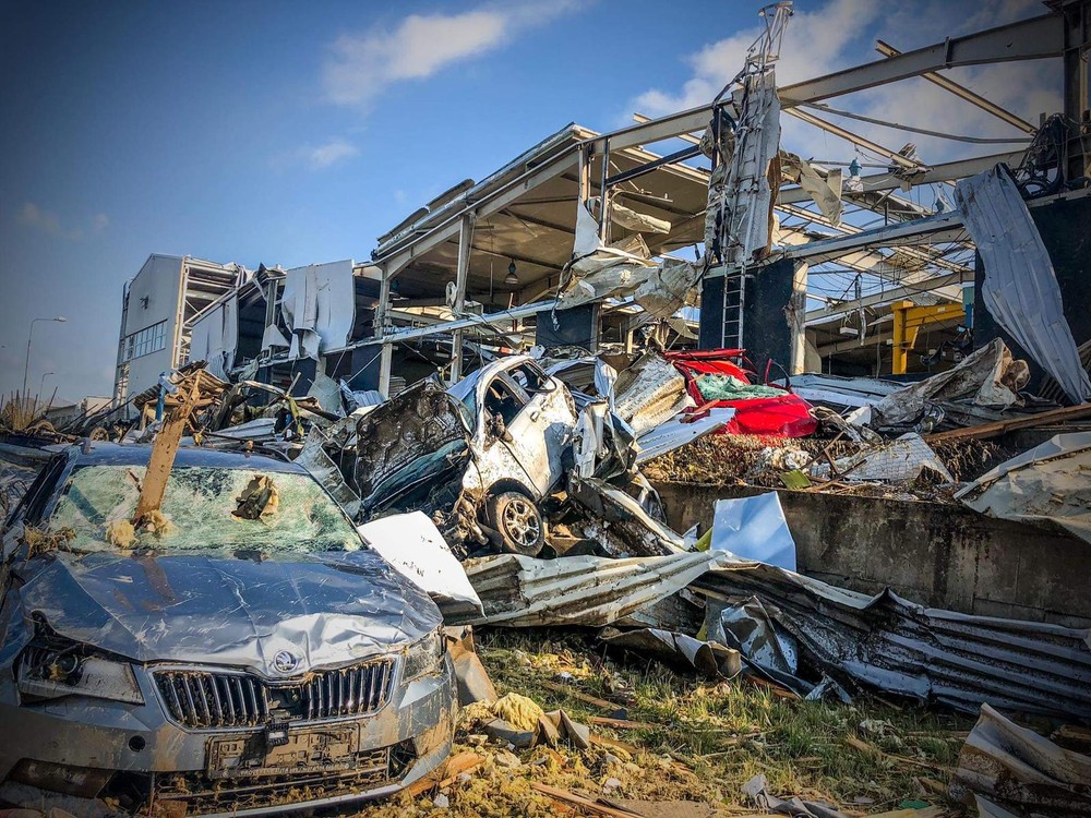 Ničivé tornádo v Česku