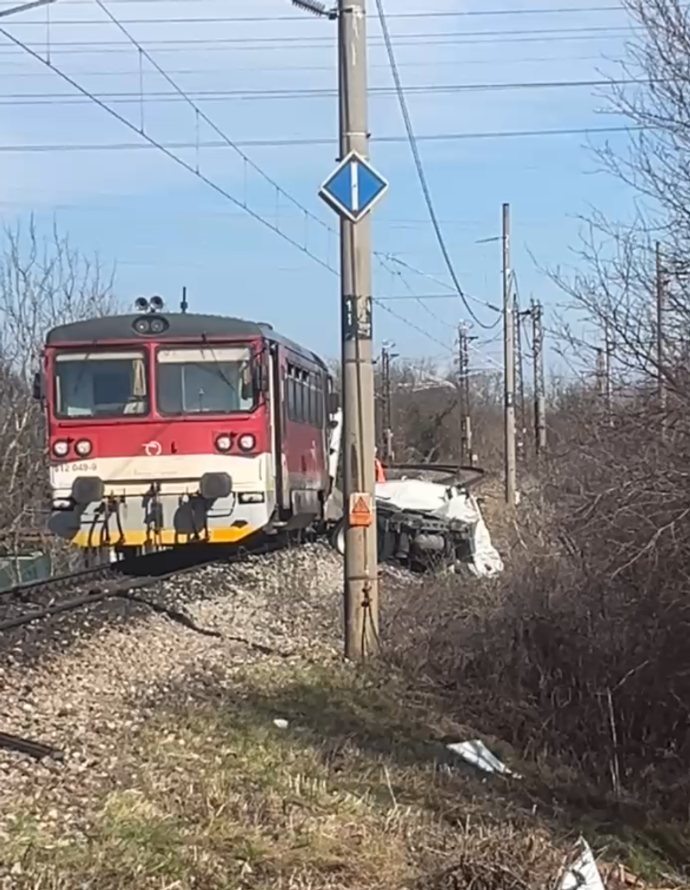 Zrážka vlaku s kamiónom