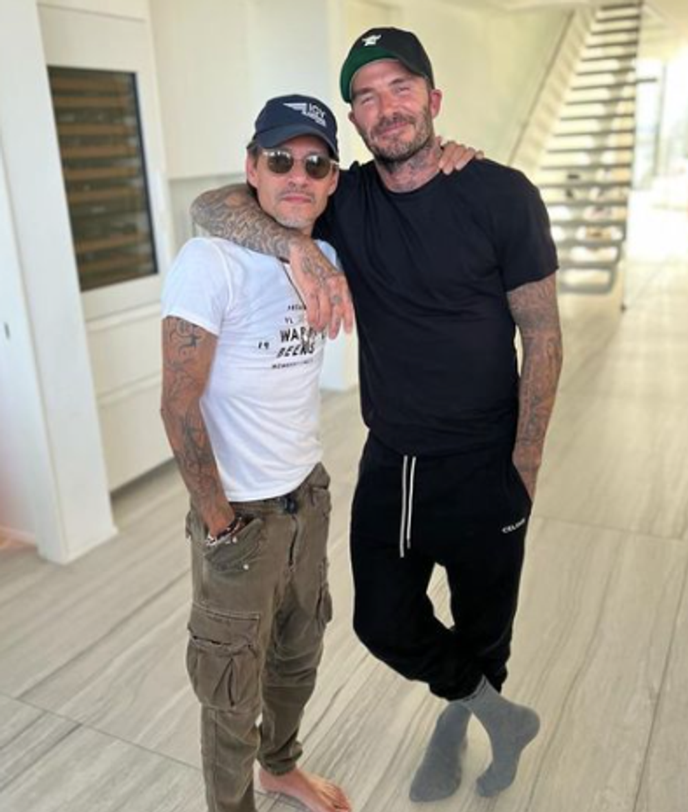 Marc Anthony a David Beckham