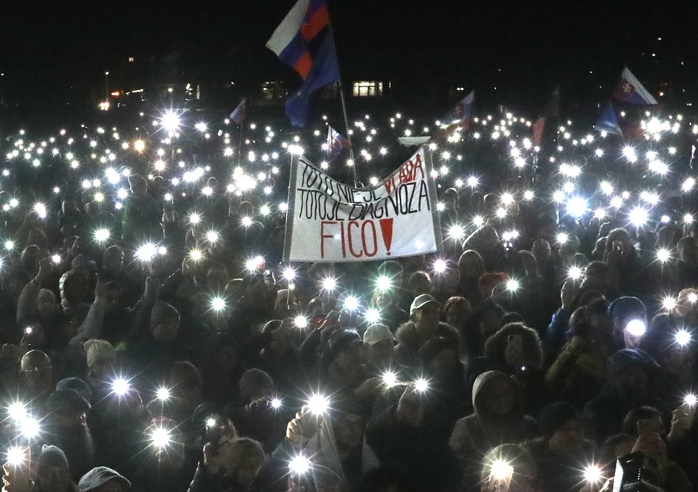 Protesty v Banskej Bystrici