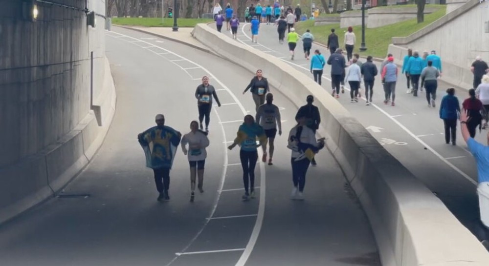 Yana Stepanenko maratón v Bostone (1)