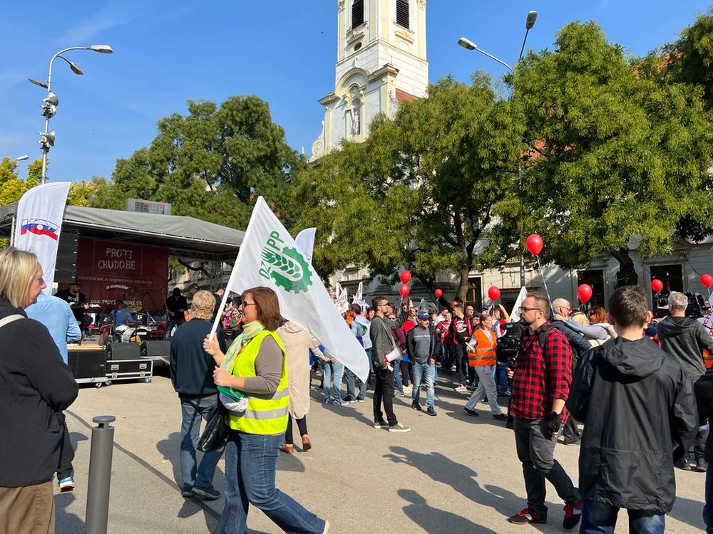 Odborový zväz KOVO protest