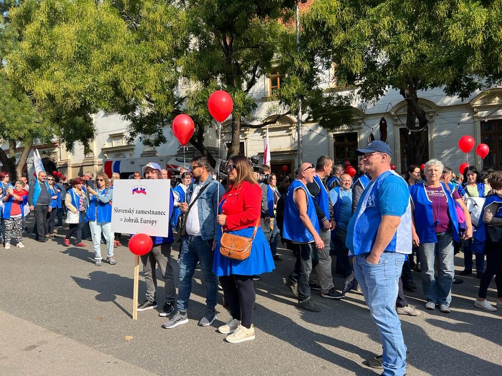 Odborový zväz KOVO protest