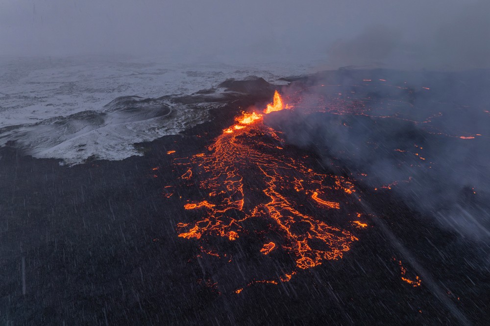 Island Reykjanes Grindavík erupcia sopka (4)