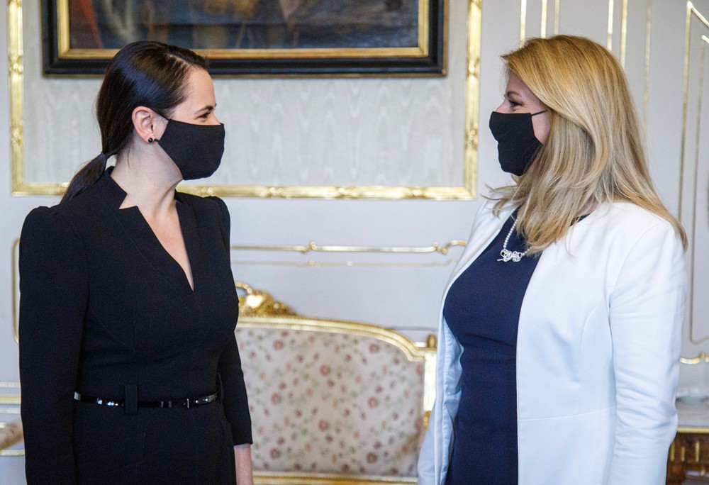 Cichanovská na Slovensku