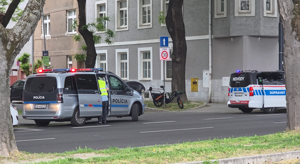 Nehoda na Miletičovej ulici v Bratislave