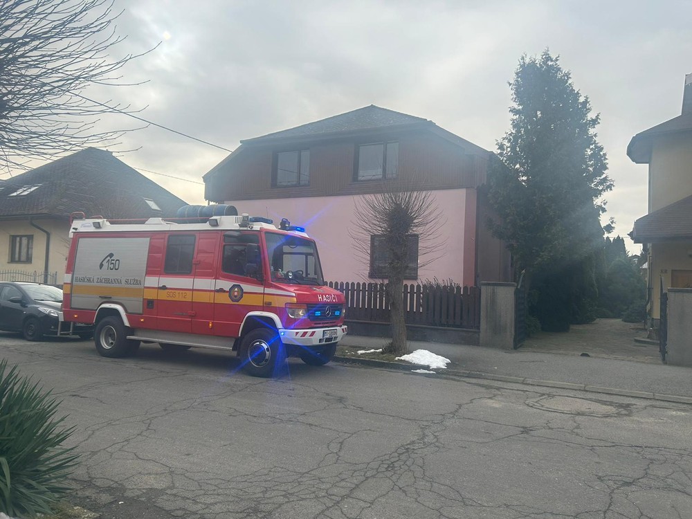 hasičské auto obesená