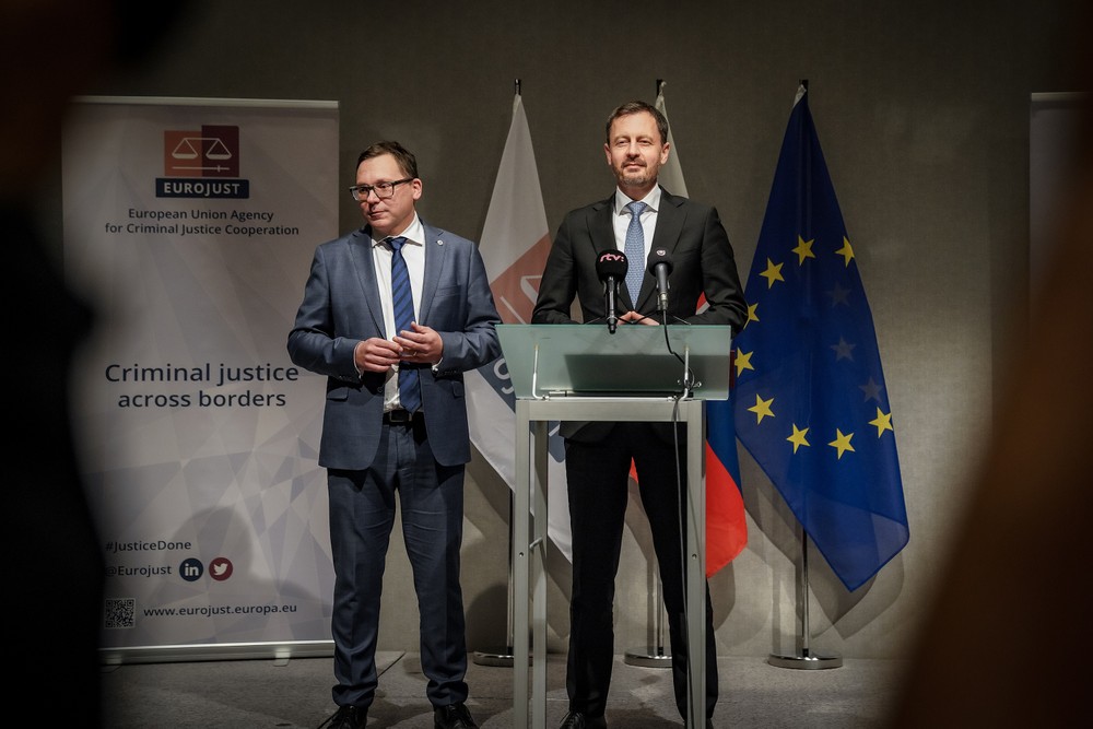 Eduard Heger na návšteve v Eurojustu v Haagu