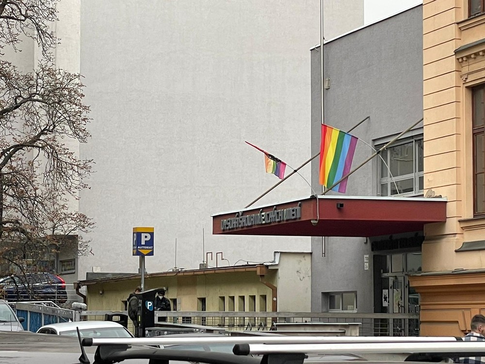 Protest na podporu LGBTI komunity