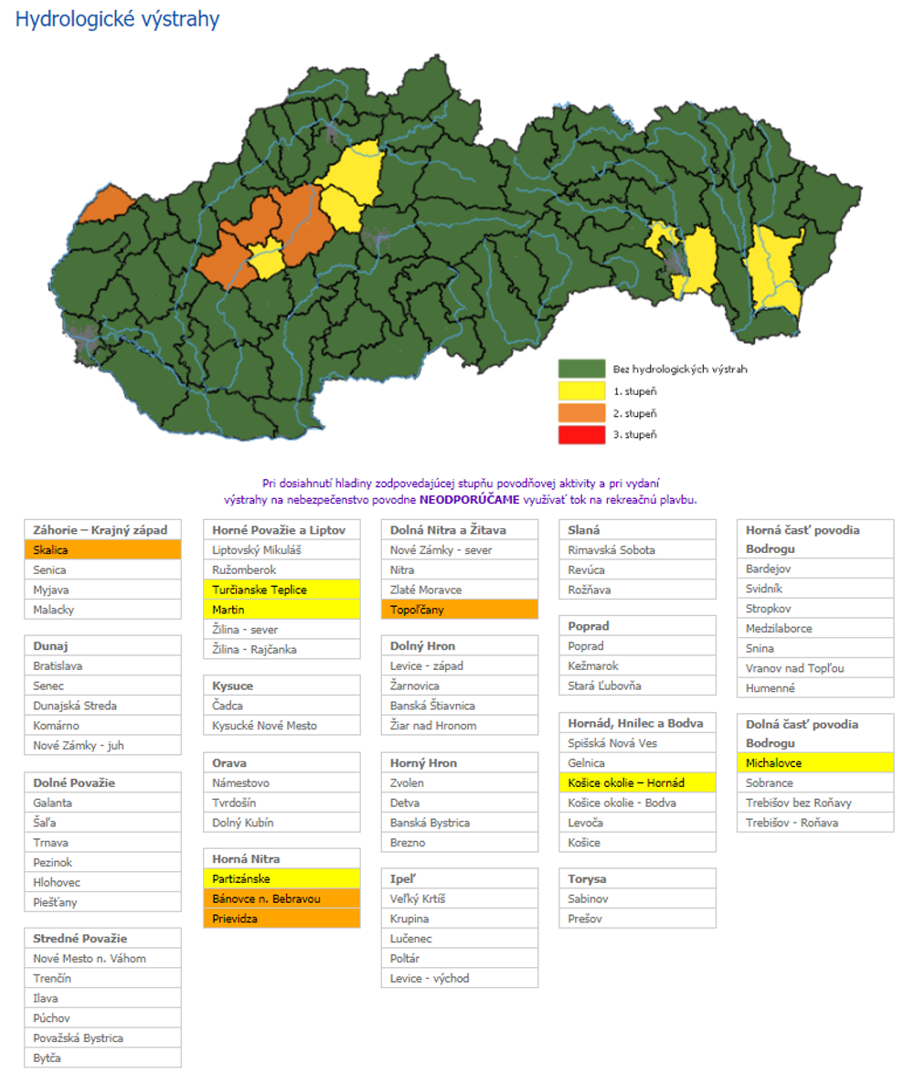 Hydrologické výstrahy