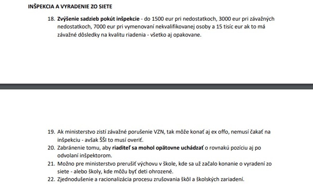 4. inšpekcia zakony