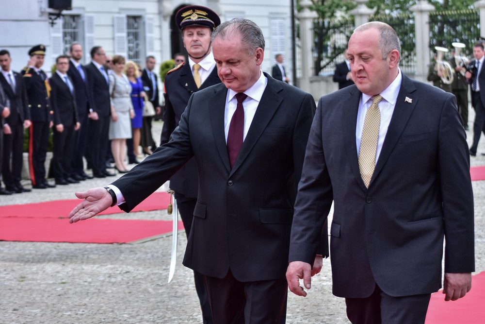 Gruzínsky prezident s Kiskom