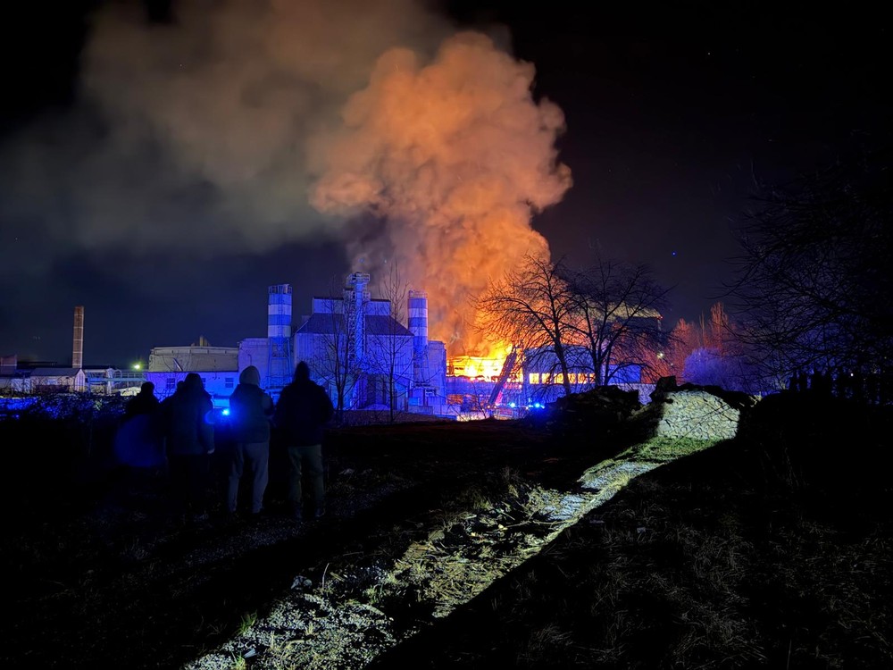 Požiar haly vo Zvolene