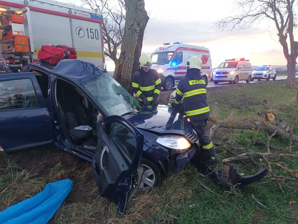 Tragická dopravná nehoda za obcou Vrbové - 31.1.2023