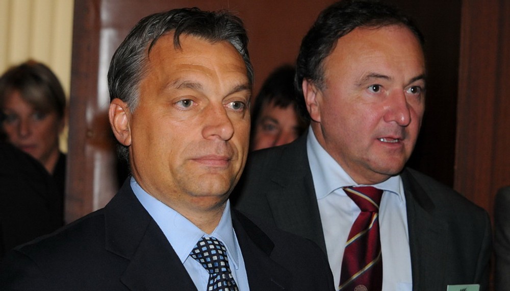 podpredseda Európskej ľudovej strany a predseda strany FIDESZ Viktor Orbán a predseda SMK Pál Csáky