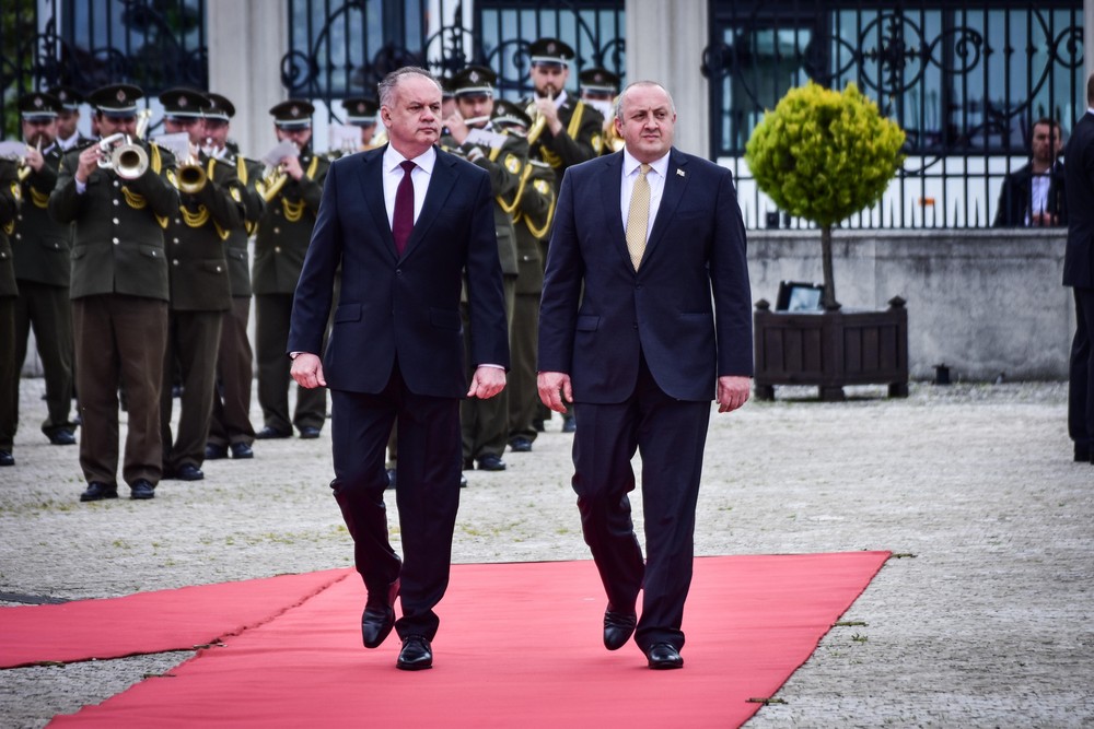 Gruzínsky prezident s Kiskom
