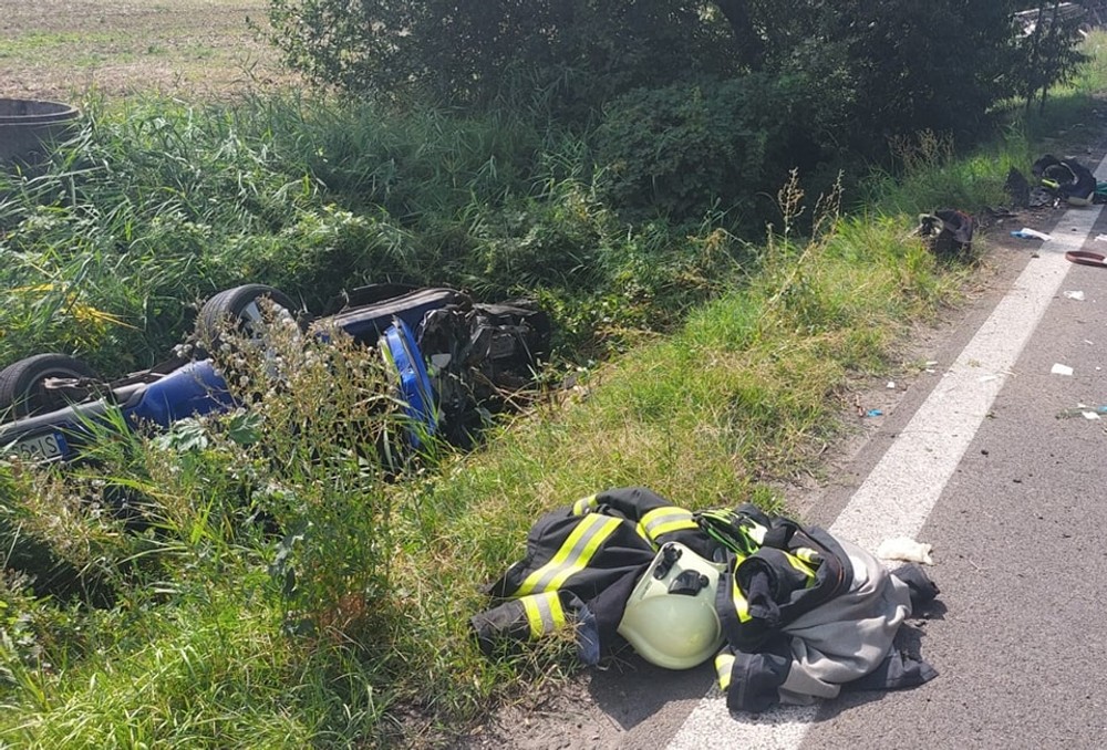 Vážna dopravná nehoda pri obci Kúty (2)