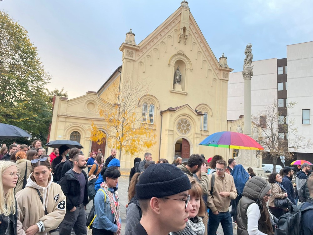 Protest na podporu LGBTI komunity