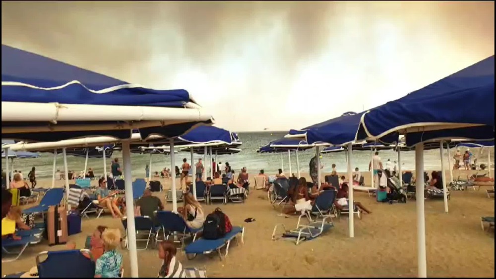 [multi] Požiar Grécko zábery 3464