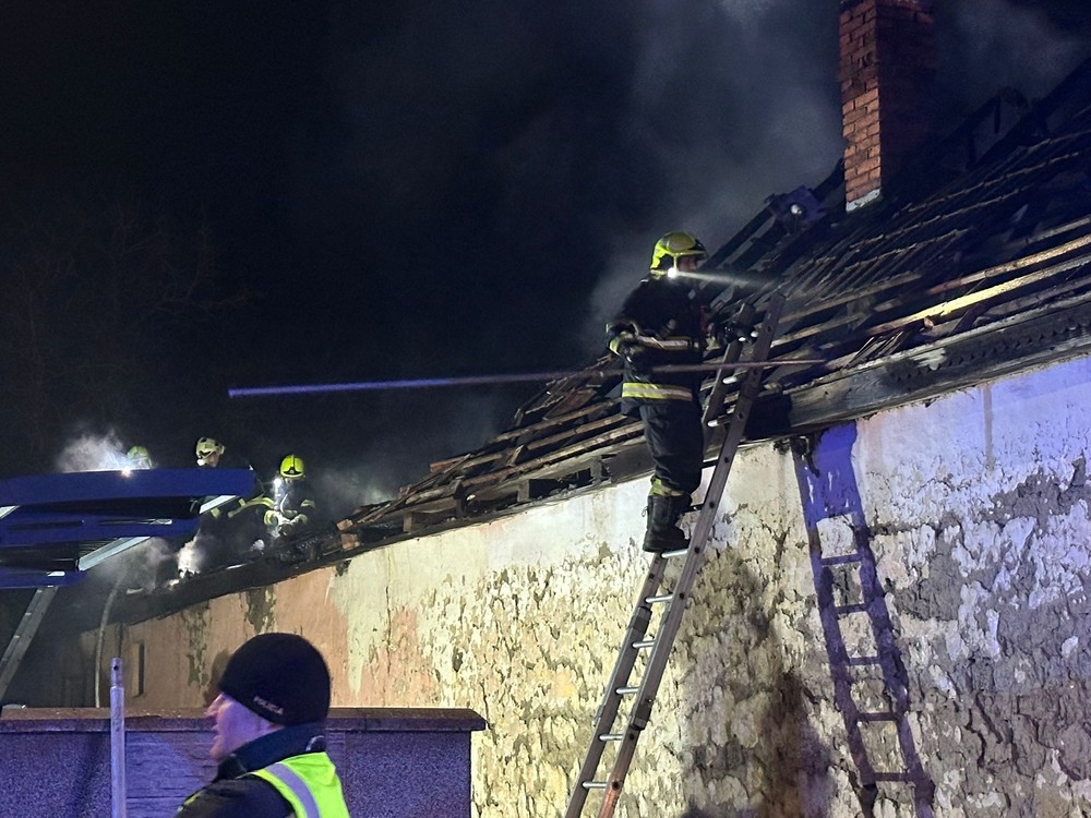 Požiar domu v Kalši 3