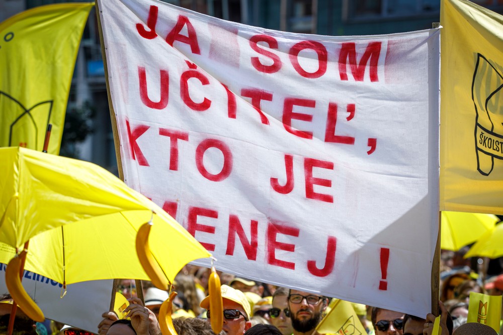 Bratislava protest učiteľov