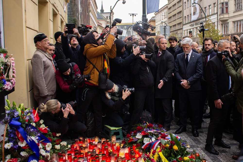 Spomienka na Nežnú revolúciu v Prahe