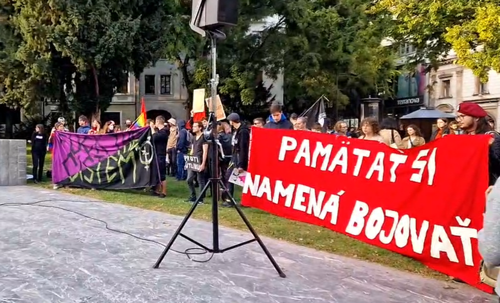 Pochod Zostávame v uliciach na pamiatku Matúša a Juraja