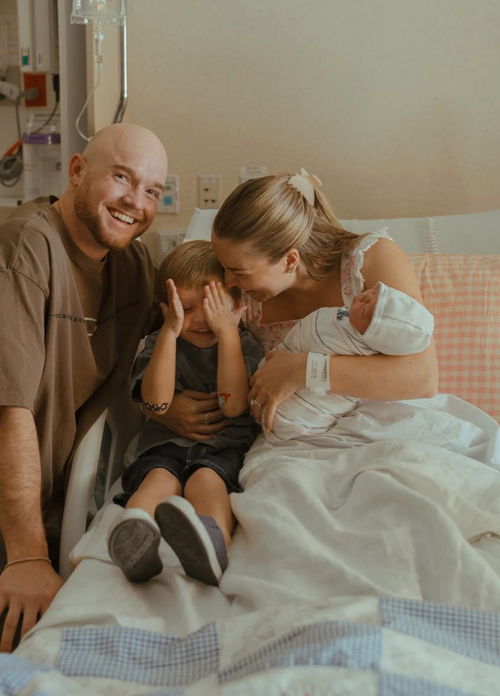 Emilie Kiser s rodinou